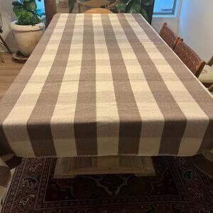 Ektos Gear Full Blanket 93 x 71" Wool Blend Brown Gingham Made in India